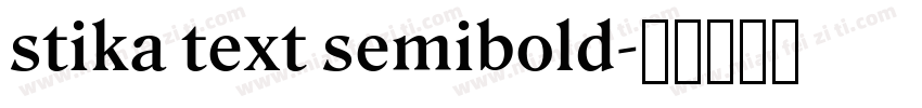 stika text semibold字体转换